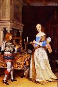 Gerard ter Borch the Younger A Lady at her Toilet Germany oil painting artist